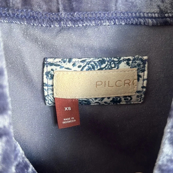 Anthropologie Pilcro Velveteen Mock Neck Top - Picture 7 of 10